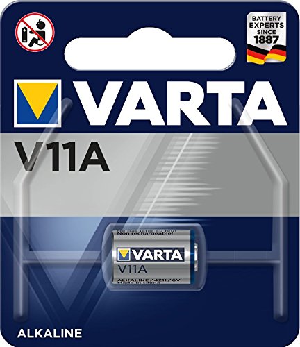 Varta V11A-LR11-A/E11-MN11-11A, 04211 101 401, Batteria Alcalina a Bottone, 6 Volts, Diametro 10,2 mm, Altezza 16,5mm, Confezione 1 pila