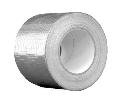 Nastro adesivo in alluminio con rete di rinforzo, 48 mm x 50 m, per impianti di ventilazione e condizionamento