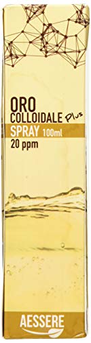 Aessere Oro Colloidale Plus Spray, 20 Ppm, 100 ml