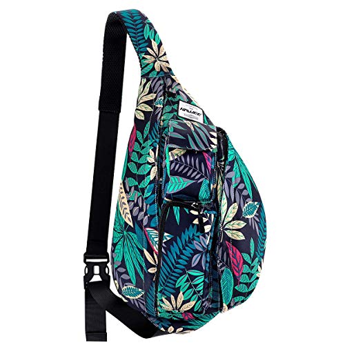 HAWEE Sportivo Zaino Monospalla Viaggio Petto Borsa Monospalla Crossbody Zaino Spalla Antifurto Petto Borsa Spalla Casual per Uomo Donna Adolescenti Vita Lavoro Outdoor Viaggio Ciclismo