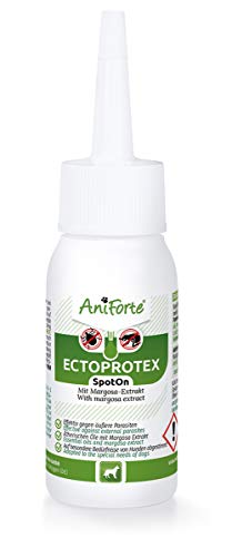 AniForte Ectoprotex Spot-On 50ml, Pipette Contro Le Zecche per Cani, Protezione Naturale dai Parassiti, Integratori de Antiparassitario, Protezione e Benessere