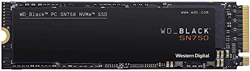 Western Digital WD Black SN750, SSD NVMe Interna per Gaming, PCIe Gen3, M.2 2280, 3D NAND, 250 GB, Nero