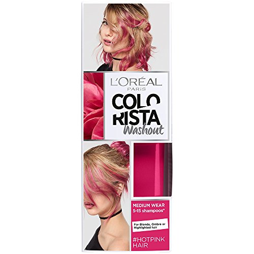 L'Oréal Paris Colorista Washout Pastel Colorazione Temporanea Capelli, Rosa Acceso (Hotpink), 80 ml