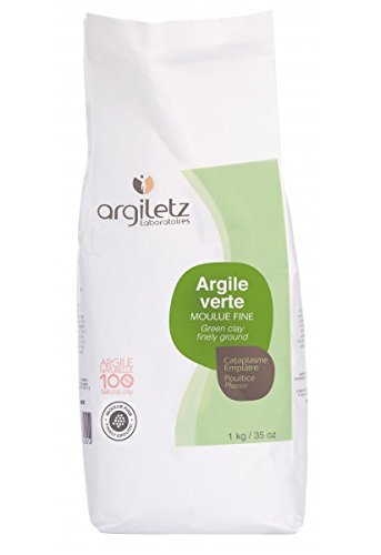 Argiletz - Macinino fine in argilla, 1 kg, colore: Verde