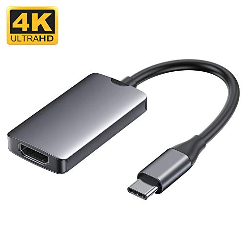 Adattatore da USB C a HDMI 4K/60Hz, SenPuSi Adattatore per iPad Pro 2018,Macbook Pro,Macbook Air 2018 con Porta Tipo C (Thunderbolt 3), Compatibile per Huawei Mate 20/P20,Dell XPS 13/15 e altri