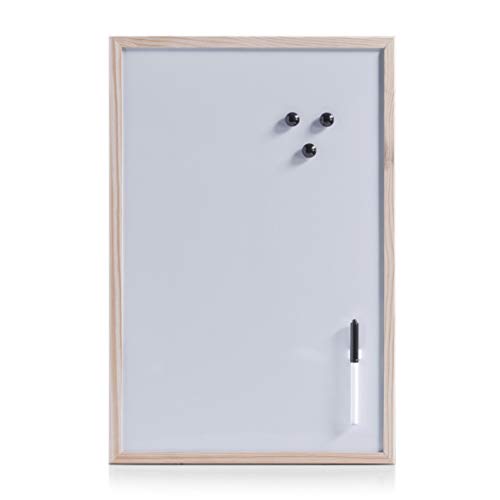 Zeller 11121 - Lavagnetta magnetica, 60 x 40 cm, colore: Grigio, bianco