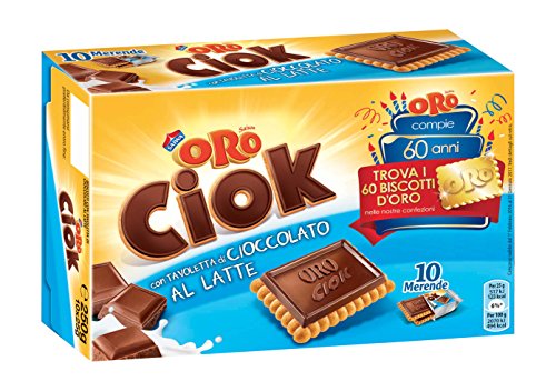 Oro Ciok con Tavoletta di Cioccolato al Latte 10 x 25 g