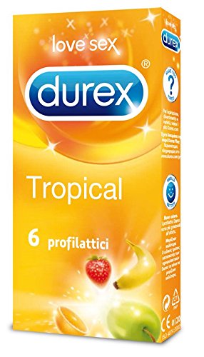 Durex Tropical Preservativi, 6 Profilattici