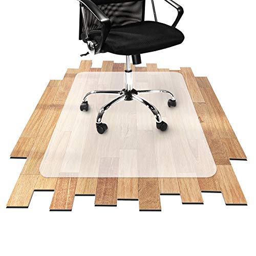 Office Marshal Tappeto Salvapavimento Trasparente - Protezione Parquet e Pavimenti Duri - Tappeto Protettivo Sottosedia 100% PP in Varie Misure - 90x90 cm