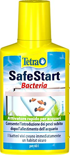 Tetra SafeStart Attivatore per Acquari, Consente di Introdurre i Pesci Immediatamente dopo L'allestimento dell'Acquario, I Batteri Vivi Contenuti Creano un Habitat Biologicamente Attivo, 50 ml