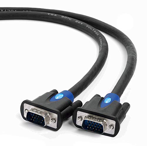 MutecPower Multi-Cable 20m Cavo S-VGA HD15 per Collegare Monitor HD a Computer, 15 Pin Maschio-Maschio Premium qualità 20 Metri