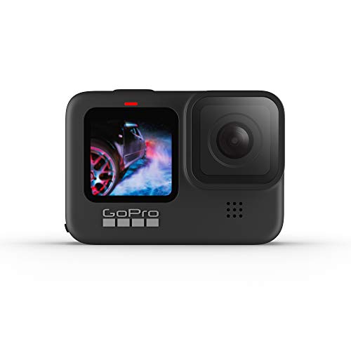 GoPro HERO9 Black - Fotocamera sportiva impermeabile con schermo LCD anteriore e touch screen posteriore, video Ultra HD 5K, foto da 20 MP, live streaming a 1080p, webcam, stabilizzazione