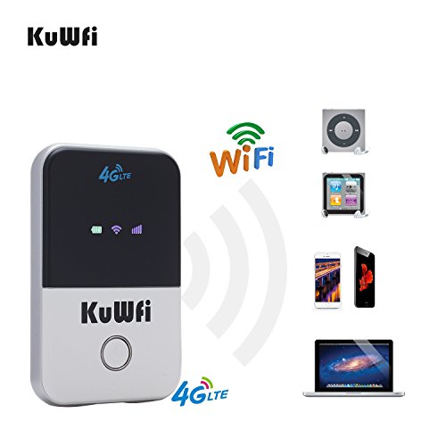 router wifi portatile 4g sim, saponetta wifi 4G KuWFi Il modem USB 4G di 150Mbps del router 4G WIFI di corsa di viaggio con la carta SIM Il router portatile LTE automobile di Hotspot MINI