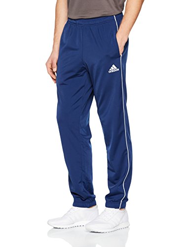 Adidas Core 18, Pantaloni Uomo, Blu (Blu Scuro/Bianco), M