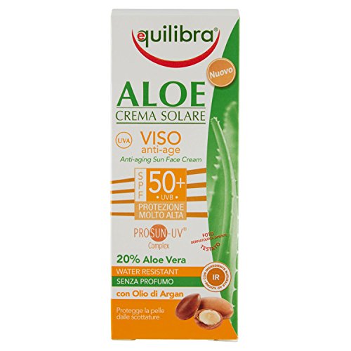 Equilibra Crema Solare Viso Spf 50+ Aloe - 75 ml