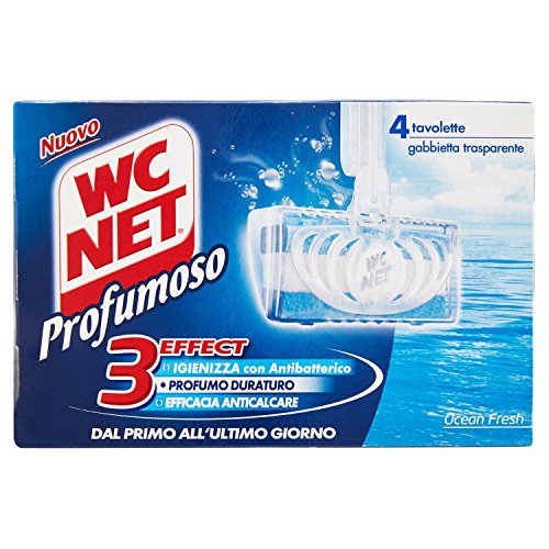 WC Net - 3Effect, Detergente per WC, Ocean Fresh - 136 g