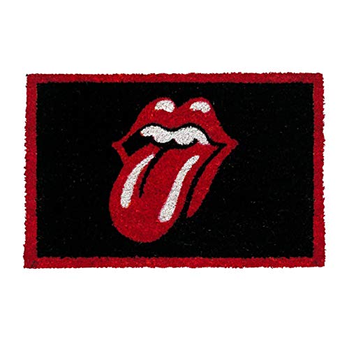 GIUCAR Rolling Stones Lips Door Mat Zerbino, PVC, Multicolore, 40 x 60 cm