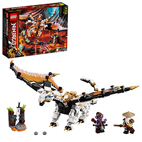 LEGO NINJAGO Dragone da battaglia di Wu, Playset con le minifigure di Master Wu e Gleck, 71718