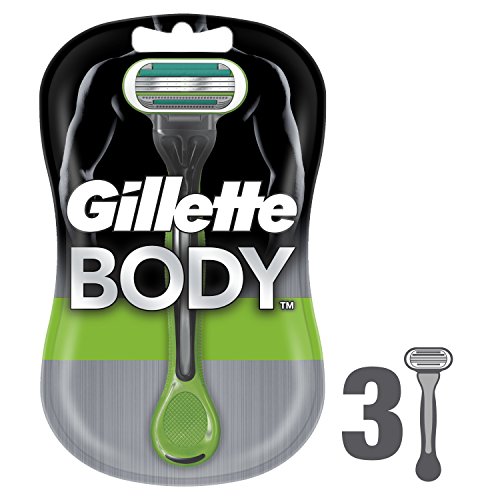Gillette Body Usa e Getta Rasoio da Uomo, 3 Pezzi
