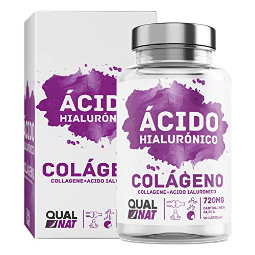 Collagene marino con acido ialuronico - Collagene con vitamina C e zinco per contribuire a migliorare l'elasticità e la salute delle ossa e delle articolazioni - 90 capsule