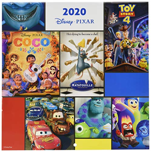 Erik® - Calendario 2020 da muro per casa o ufficio, 30x30 cm - Pixar Movies