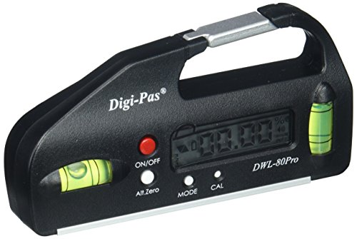 Digi-Pas DWL 80Pro-Livella Elettronica digitale Inclinometro, (10,7cm, Risoluzione 0,05°)