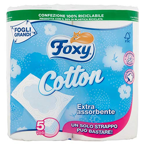 FOXY Cotton 5 strati L-4, bianco, standard