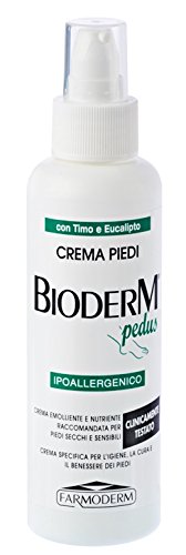 Bioderm Pedus Crema Emolliente Piedi Antiodore 100 ml - Raccomandata per Piedi Secchi e Sensibili