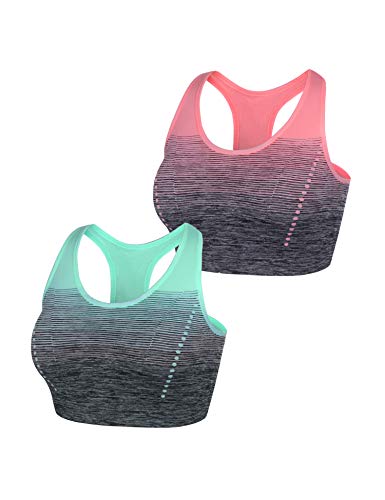 Sykooria Donna Reggiseno Sportivo Reggiseno da Allenamento Senza Ferretto Top Fitness Donna Palestra Imbottito per Ginnastica Yoga