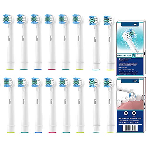 WuYan Testine per spazzolino di ricambio Oral-b Compatibile Sensitive Testine Ricambio Professional Care pacchetto 16 Pezzi