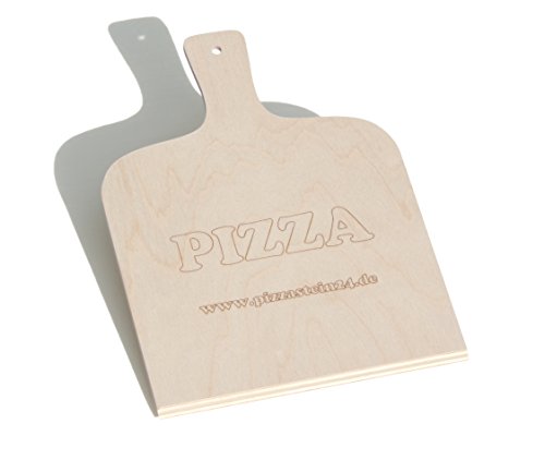 Pizzastein24 - Pala per pizza/pane in compensato di betulla, accessorio per pietra refrattaria per pizza/pane