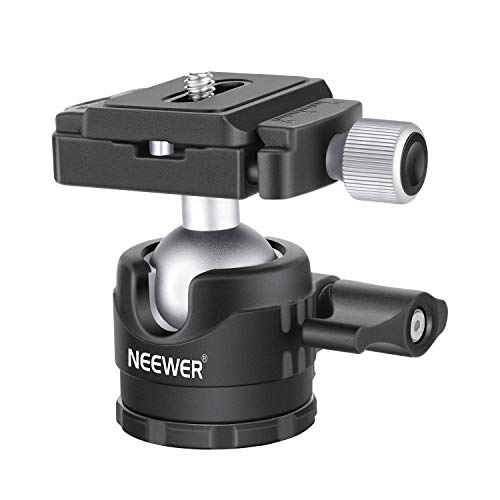 Neewer Testa Sferica a Basso Profilo Testa Girevole a 360 gradi del Treppiede per Monopiede e Treppiede della Fotocamere DSLR