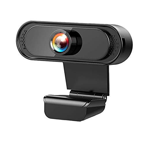 iAmotus Webcam 1080P Full HD con Microfono con Riduzione del Rumore Webcam Plug & Play USB per PC Desktop o Laptop, Video Chat, Conferenza, Registrazione, Youtube, Facebook, Windows, Android