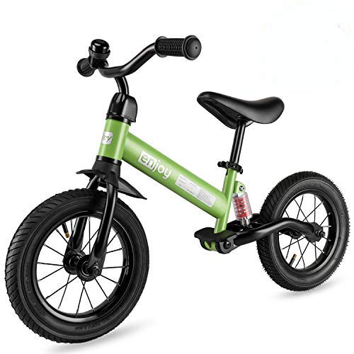 besrey Bicicletta Senza Pedali Ruota Gomma Gonfiabile Bici Senza Pedali con Ammortizzatore Centrale - Verde
