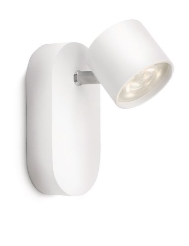 Philips Lighting myLiving Star spot LED da parete, Alluminio, Bianco