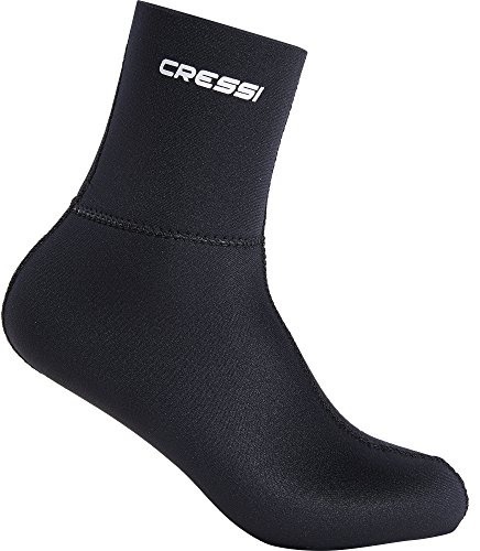 Cressi Nero, Black Resilient Calzare in Neoprene 5 mm, Unisex, M (40/41)