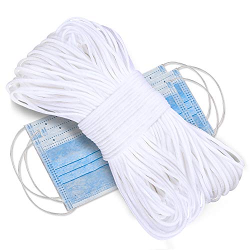 Morsler - Cordoncino elastico per cucito, larghezza 1,27 cm, colore: Bianco 50 Yard