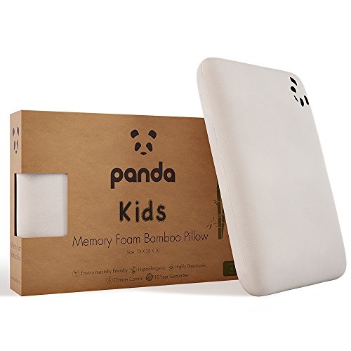 Panda Kids Memory Foam Bamboo Pillow - Cuscino in memory foam e bambù per bambini (da 4 anni)