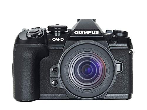 Kit fotocamera Olympus OM-D E-M1 Mark II con sistema Micro Quattro Terzi, incl. obiettivo M.Zuiko Digital ED 12-45mm F4 PRO, sensore da 20 MP, potente messa a fuoco automatica, video 4K, Wi-Fi, nero