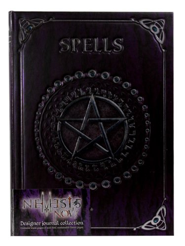 Nemesis Now Embossed Spell Book Purple 17cm, Coated, Wood Free Paper Libro di magia in Rilievo, 17 cm, Rivestito, Carta Senza Legno, patinata, Viola