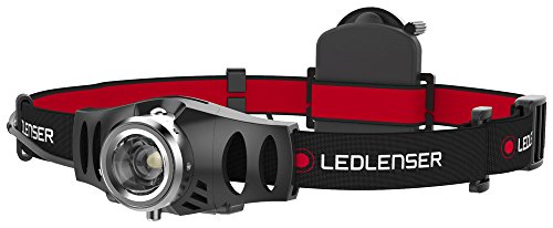 Led Lenser H3.2 Torcia a fascia LED Nero, Rosso
