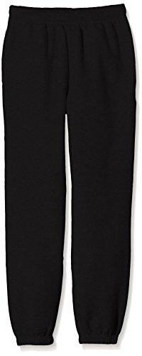 Fruit of the Loom SS114B, Pantaloni Sportivi Bambino, Black, Large