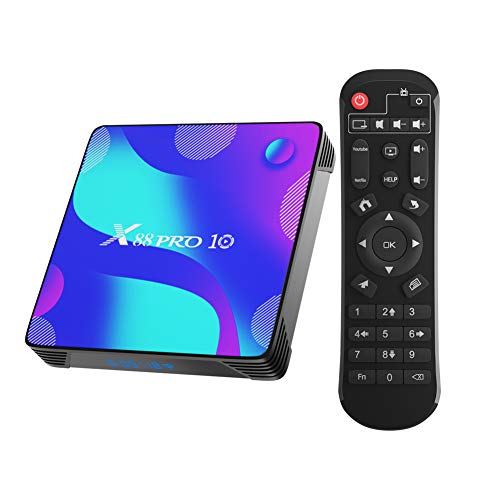 TV BOX, X10 Android 10.0 TV Box 2GB RAM 16GB ROM RK3318 Quad-Core 64bit Cortex-A53 CPU 2.4GHz/ 5GHz WiFi 4K UHD Bluetooth 4.0