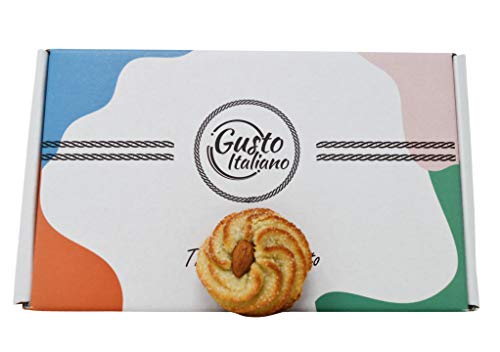 Paste di Mandorla Siciliane in Box Regalo da 600 grammi Artigianali Pasta Di Mandorle Confezionate Singolarmente
