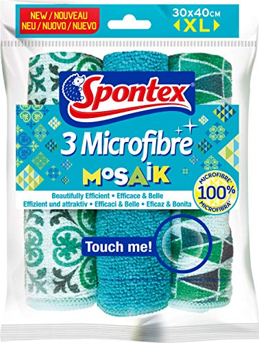 Spontex Microfibre Mosaik x3