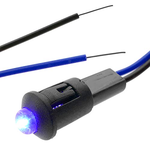 BeMatik – Luce LED pilota da 8 mm 220 V AC di colore blu (VGN-F019)