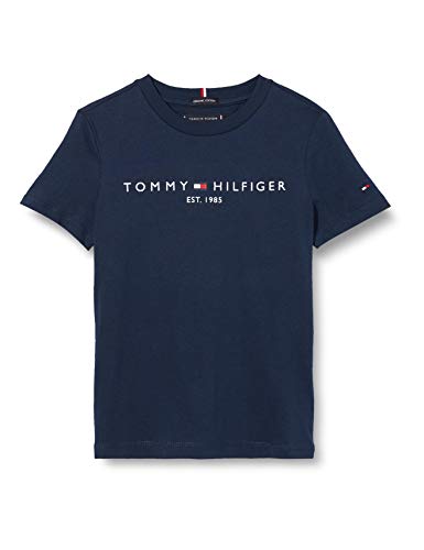 Tommy Hilfiger Essential Tee S/s Maglietta, Blu (Twilight Navy 654/860 C87), 6-7 Anni (Taglia Unica: 7) Bambino