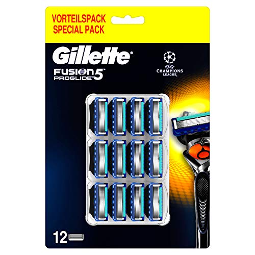 Gillette Fusion ProGlide, 12 Lamette di Ricambio per Rasoio