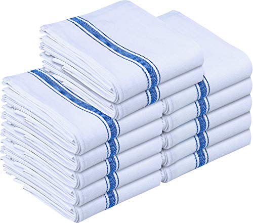 Utopia Towels - 12 Strofinaccio Cucina, Tovaglioli da Cucina (38 x 63 cm, Blu)