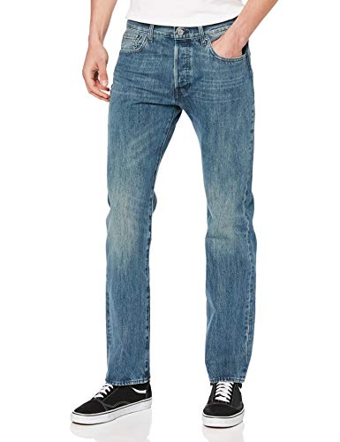 Levi's 501 Original Fit Jeans, Blu T.B, 42W / 32L Uomo